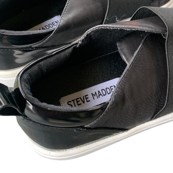 NEW Steve Madden Edison Black Slip On Sneaker / Shoes Size 7.5 Casual Flats - Picture 11 of 11
